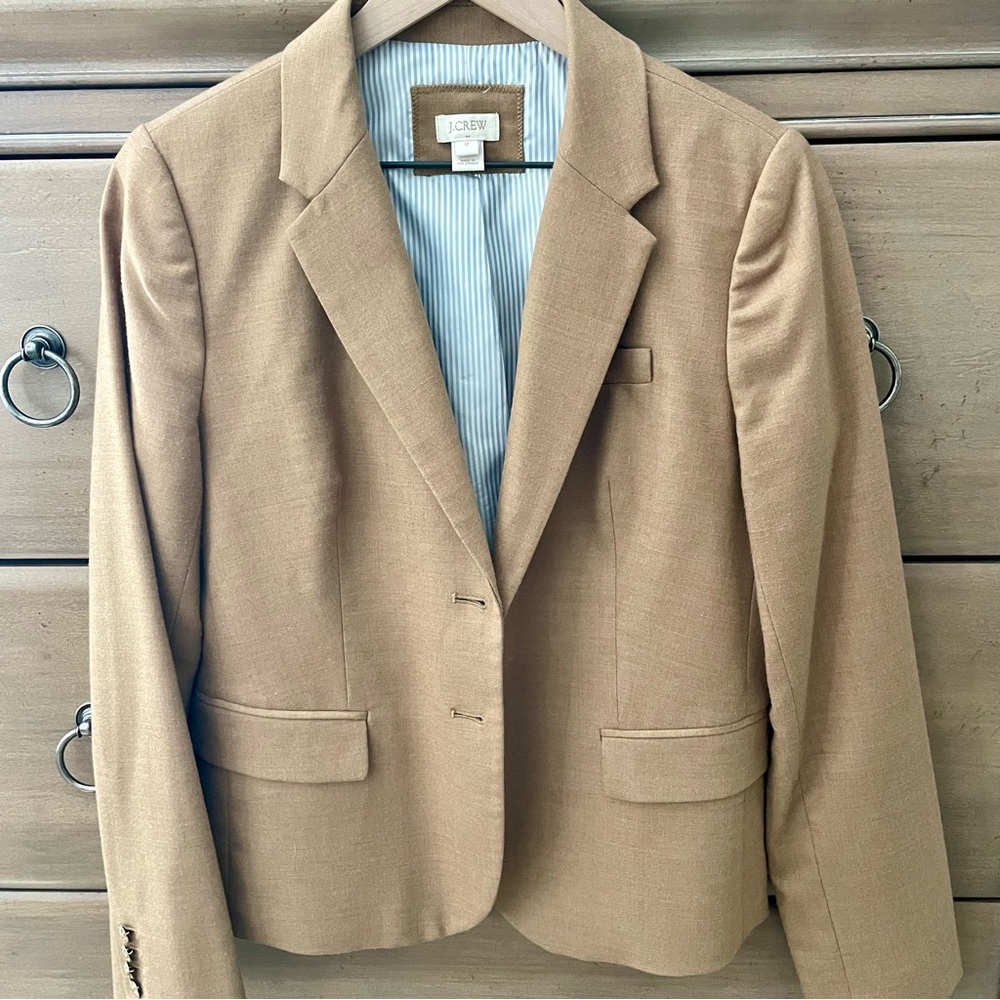 J.Crew Factory Camel Schoolboy Blazer